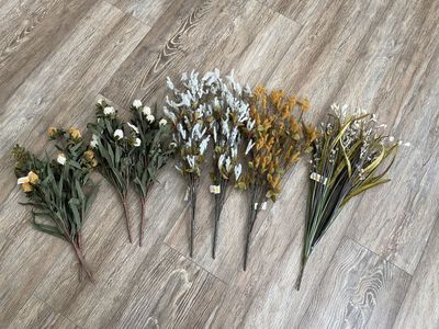 New Artificial Flowers for Crafts, Weddings, Home Decor Buy Separate or Bundle
