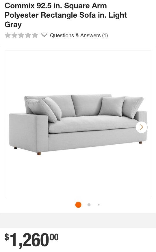 Modway Commix Down Filled Sofa