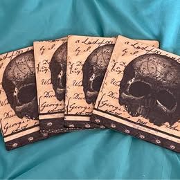 Set of 4 Skull Coasters