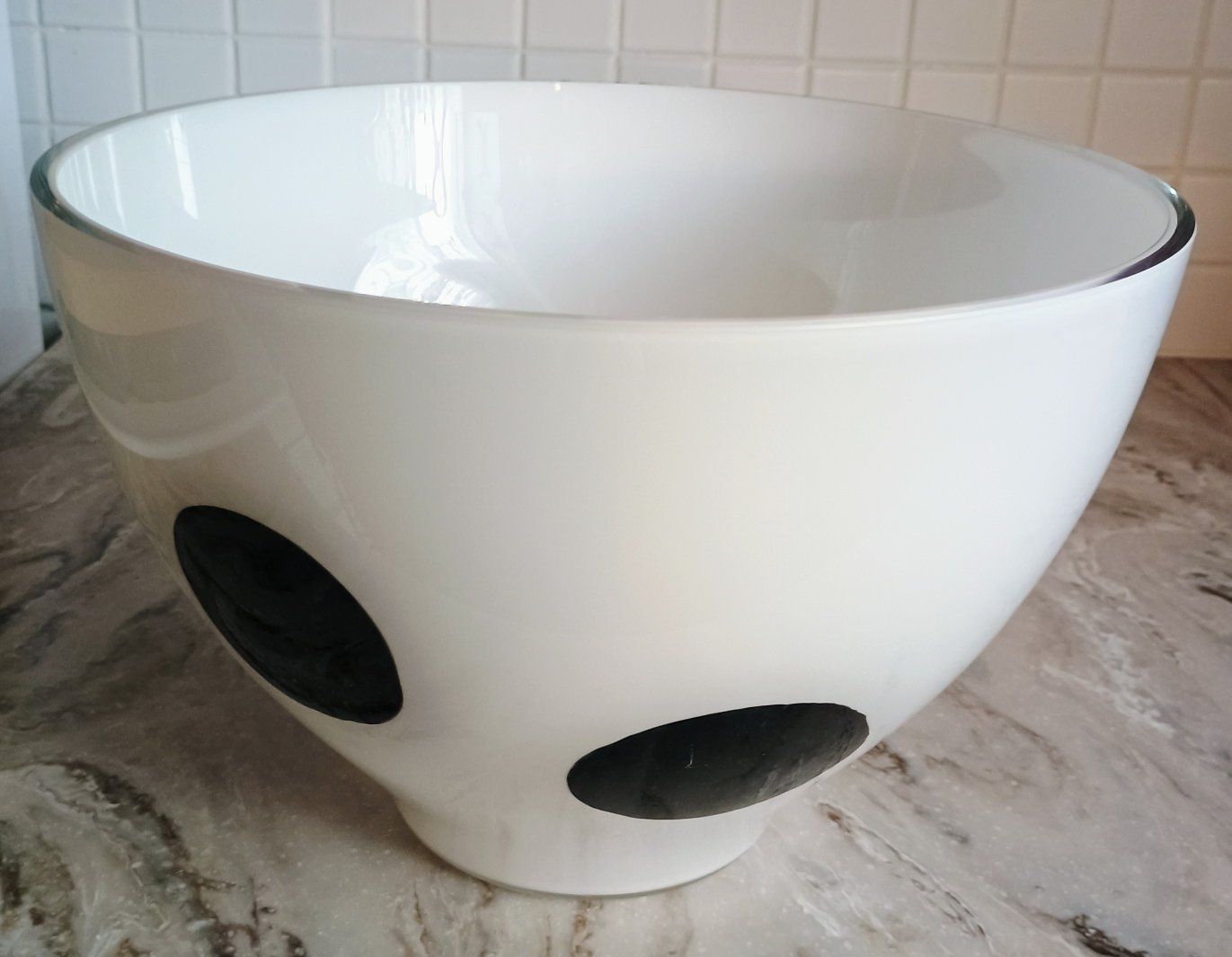 IKEA Hand Blown Glass Bowl