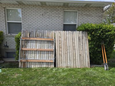 Cedar Fence gates with hardware