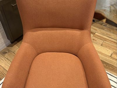 Article swivel lounge chair (burnt orange)
