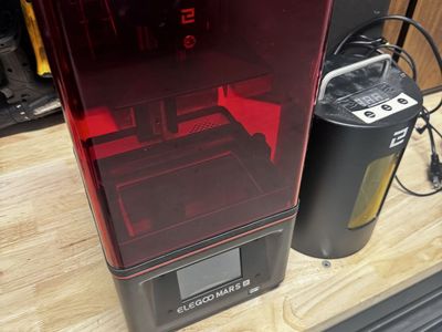 ELEGOO Mars Pro Resub 3d Printer + ELEGOO Mercury curing chamber.
