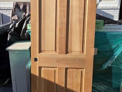 Solid raised panel 32" interior door