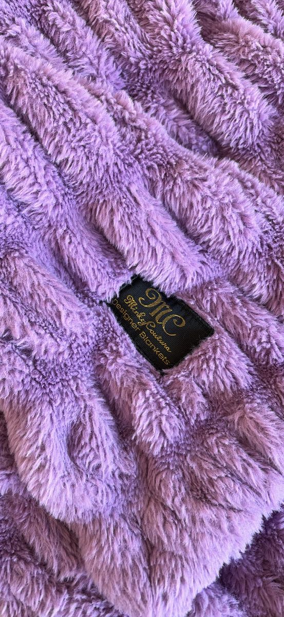 Minky Couture purple blanket