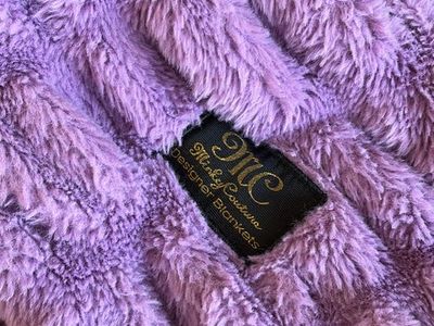 Minky Couture purple blanket