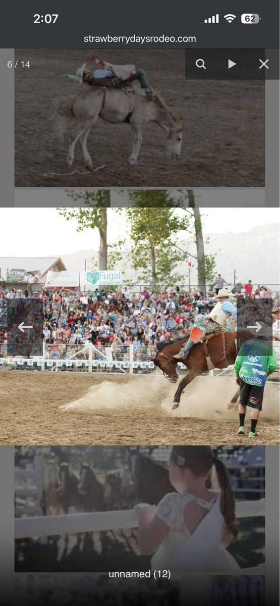 3 tickets - $165 - Friday - Strawberry Days Rodeo
