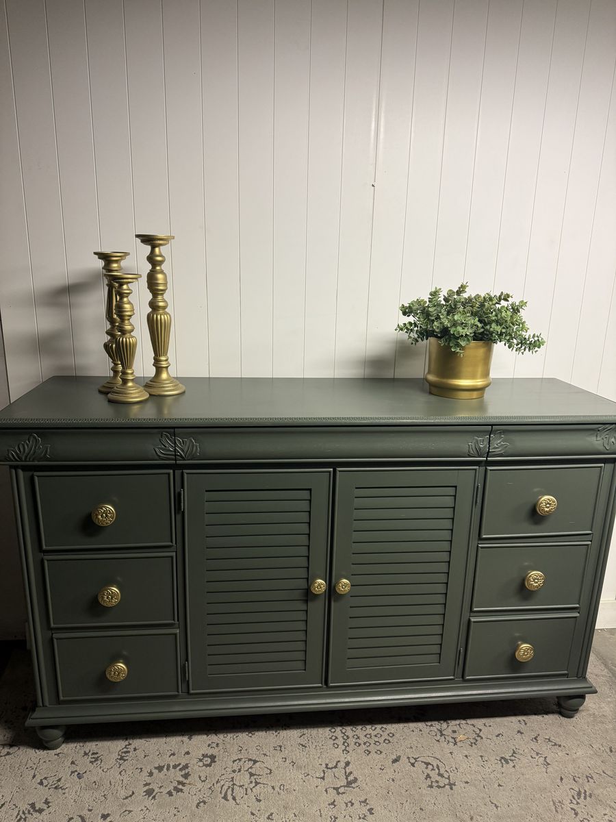 Large Dark Green Dresser