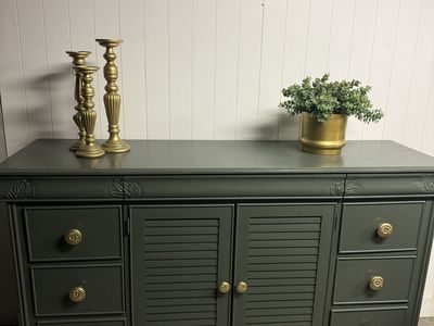 Large Dark Green Dresser