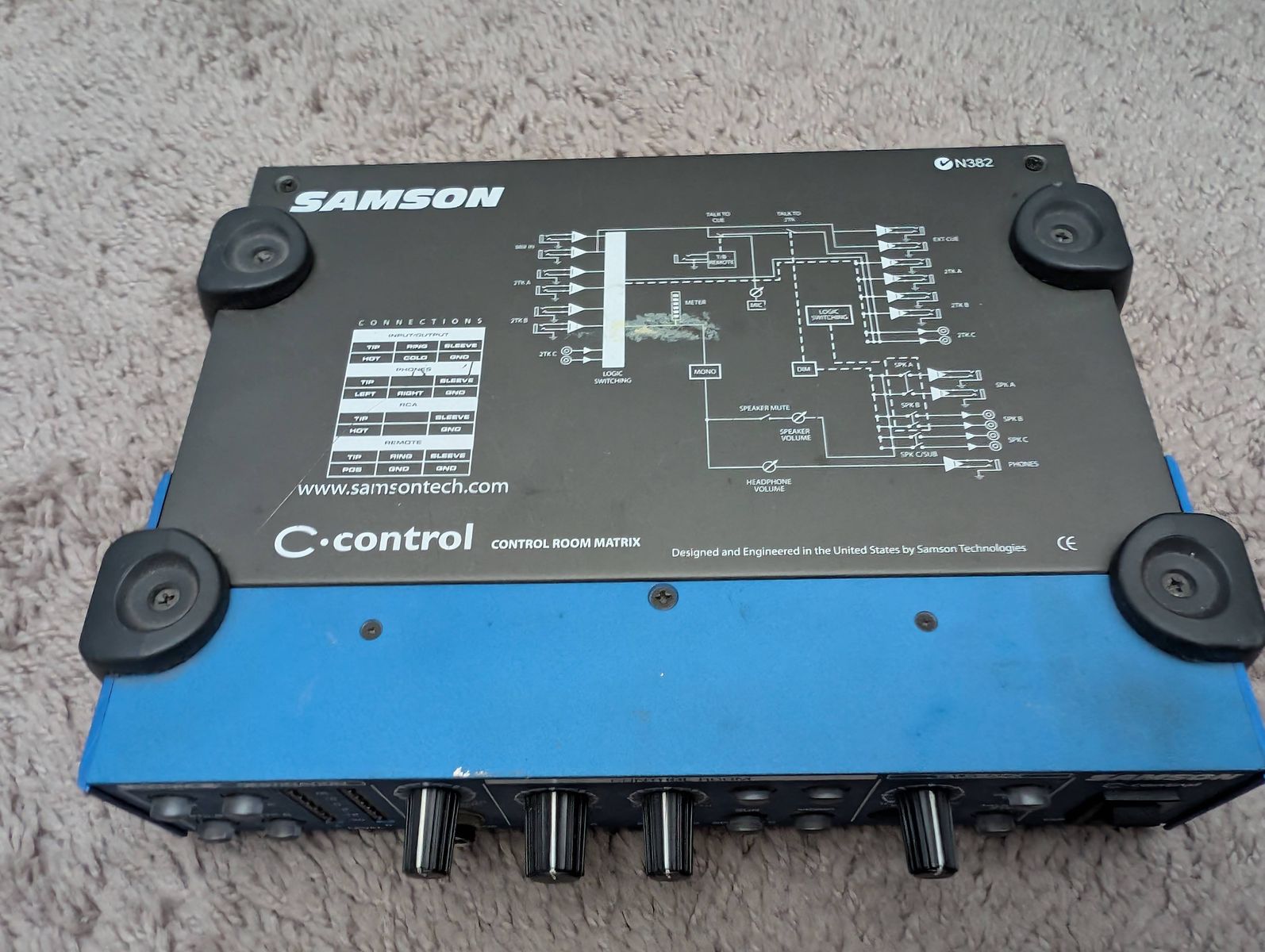 Studio monitoring & headphone amp Samson C Control Studio Control Room Matrix PSU