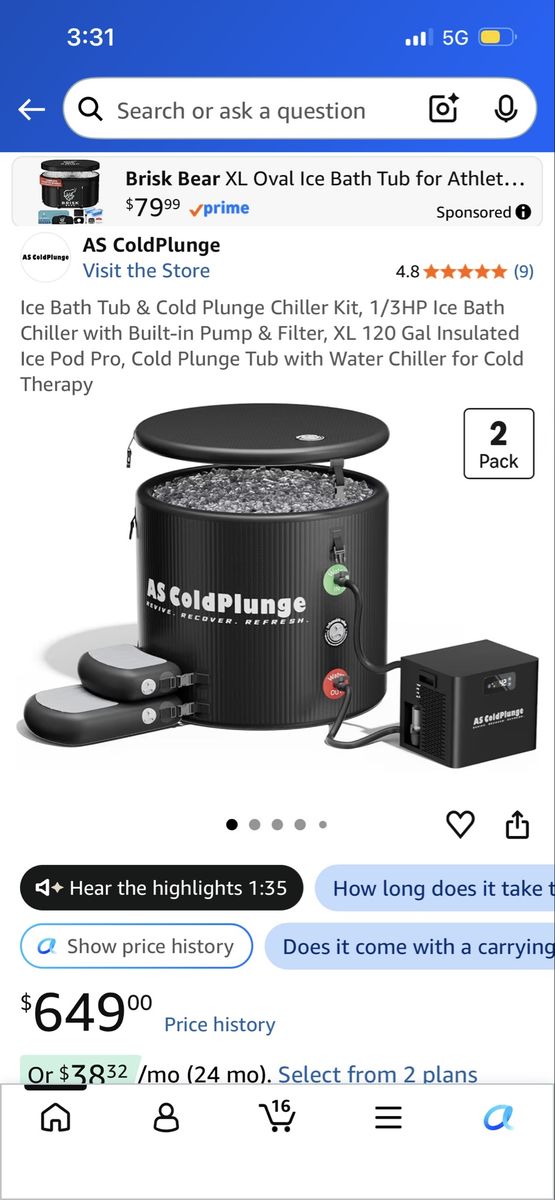 Cold plunge