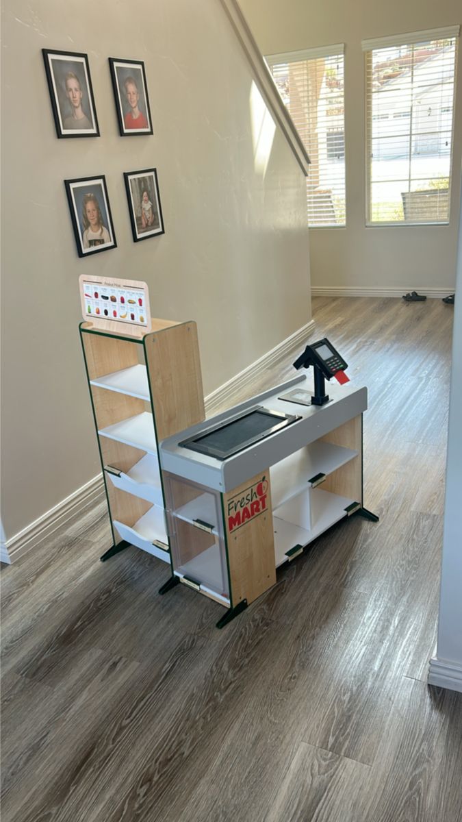 Kids play grocery store