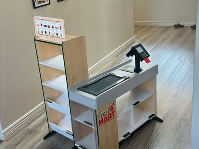 Kids play grocery store