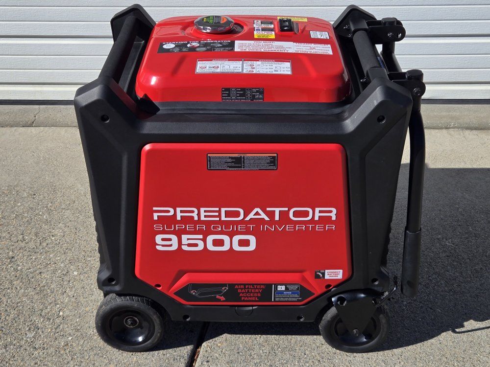 PREDATOR 9500 Watt SUPER QUIET Inverter Generator