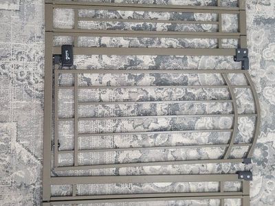 Extra tall dog gate w/extra extensions