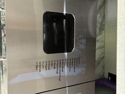 Stainless Steel Bread Maker with 17 Programs - Perfect for Homemade Loaves, Dough, Jam & Yogurt