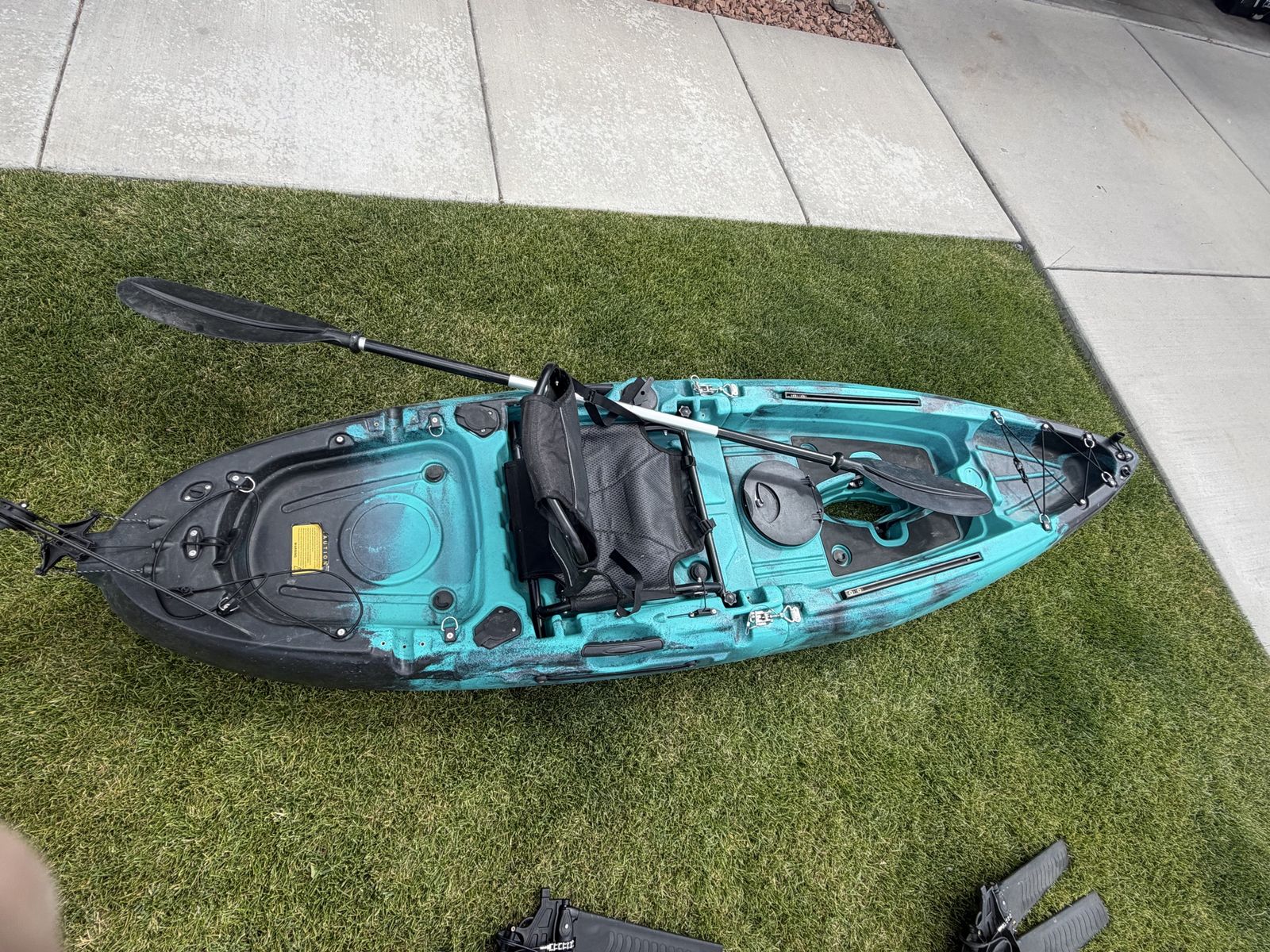 Perception Pescador Pilot 12.0 Kayak - Teal, Pedal Drive & Paddle Included