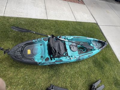 Perception Pescador Pilot 12.0 Kayak - Teal, Pedal Drive & Paddle Included