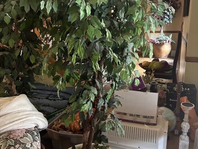 Faux Tree and Pot (~5 feet tall)