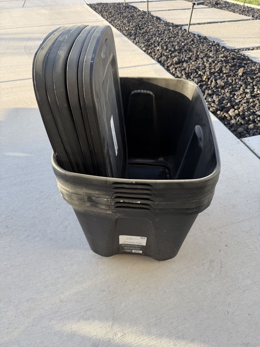 7x - 18 gallon storage totes
