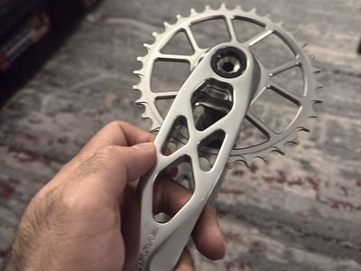 EvoSID Mountain Bike Crankset with Chainring - Silver