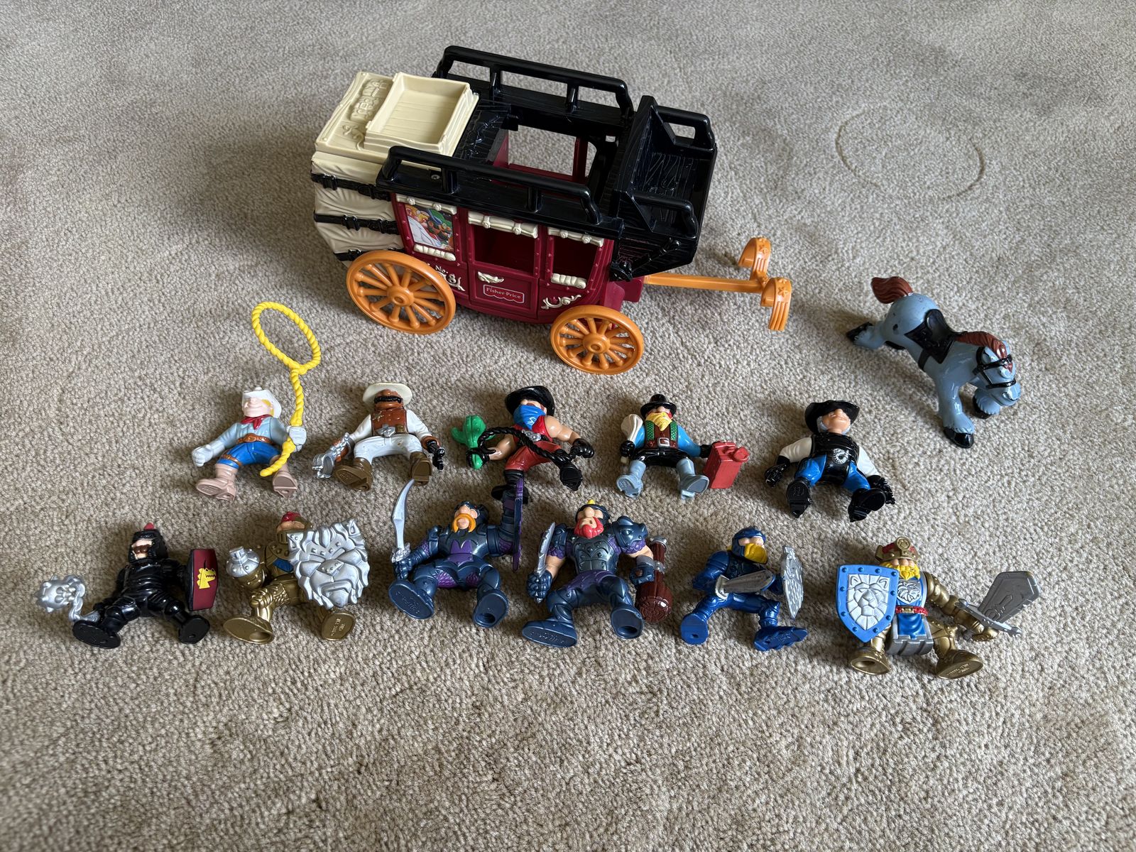 Vintage Fisher-Price Great Adventures Lot (Western/Castle)