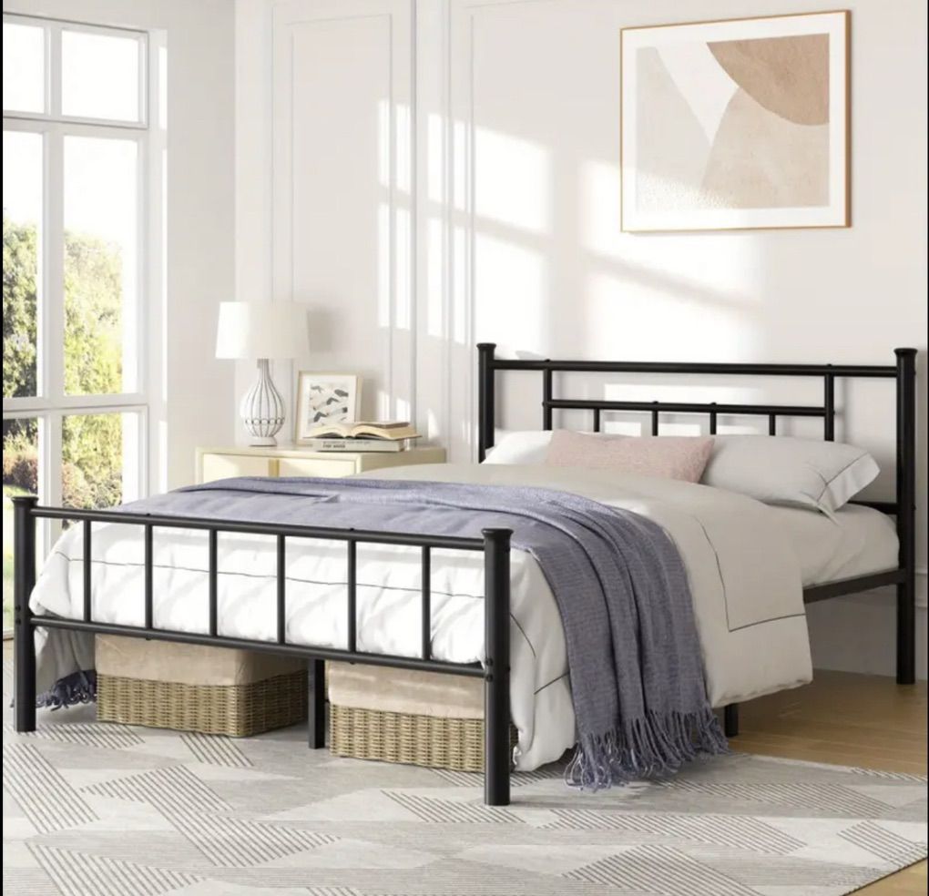 Queen Bed Frame — Brand New Metal Frame