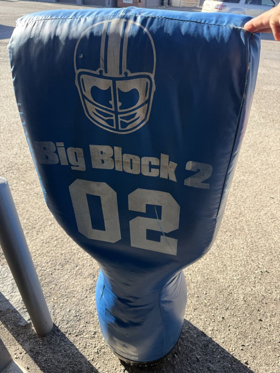 Big block 2 football training pad great shape