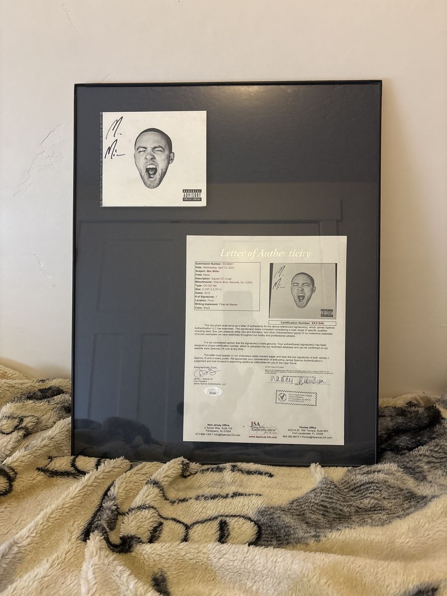 Mac Miller Autograph Signed CD JSA Certified Framed