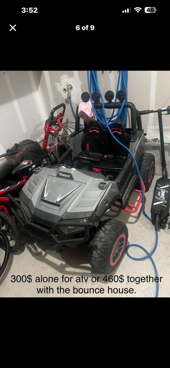 Kids toy Atv && Bounce House