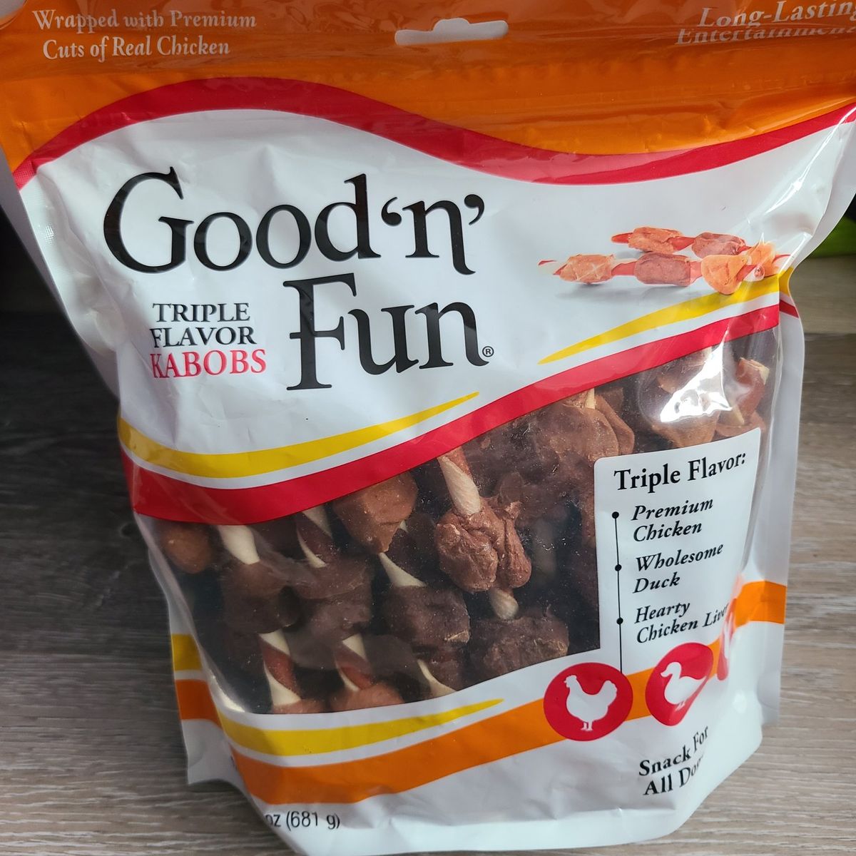 Unopened kabob dog treats
