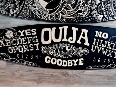 Hand Engraved Pintail Longboard Deck