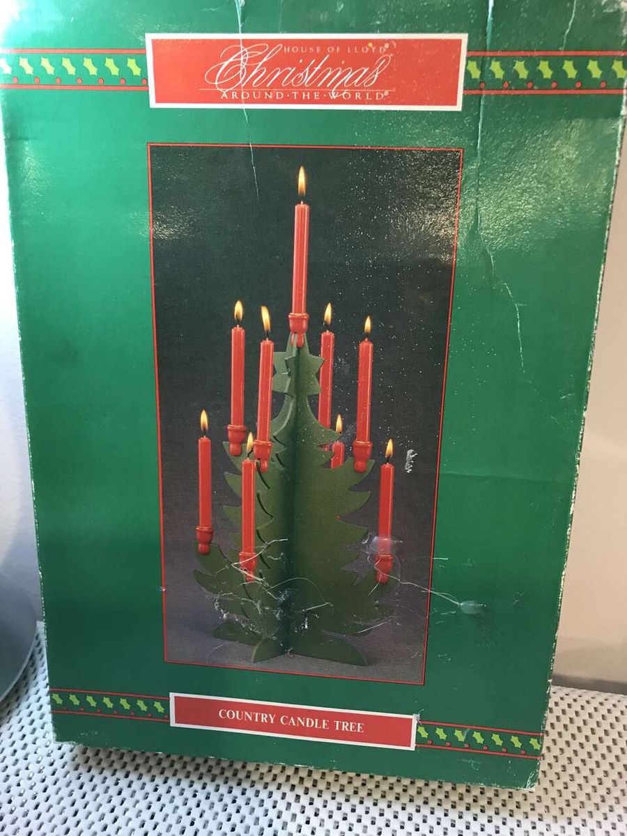 Country Candle Tree by House of Lloyd Christmas Around The World, vintage