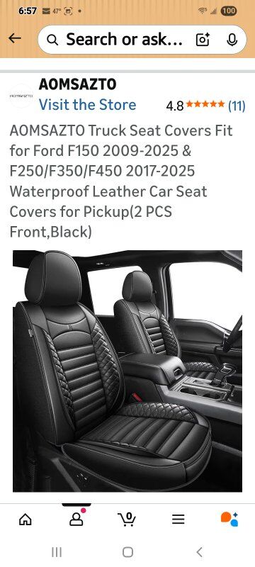 New in Package! Ford F150/250/350/450 Seat Covers
