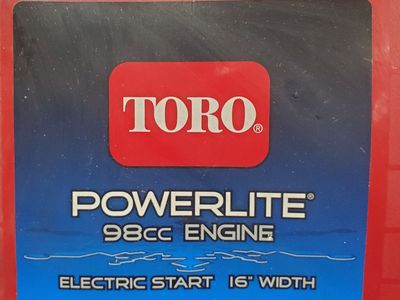 16" Toro snow blower
