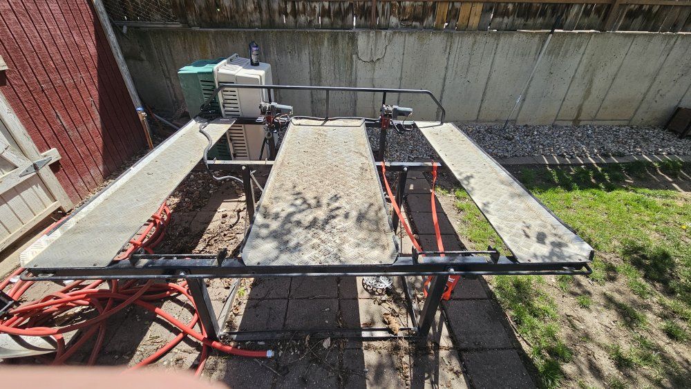 Double four wheeler truck bed rack