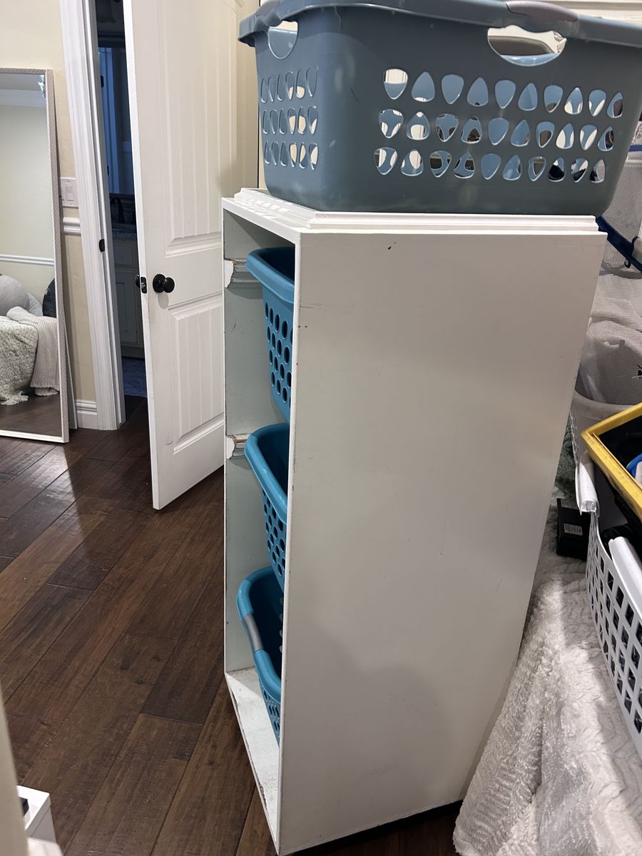 Laundry Sorter Cabinet Custom one of a kind. Baskets included.