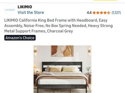 California king bed frame