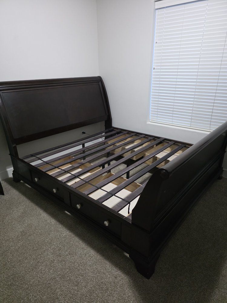 King Size sled style bed frame
