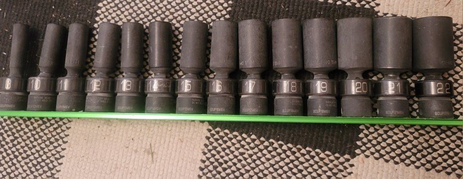 matco 3/8" Swivel impact socket set.