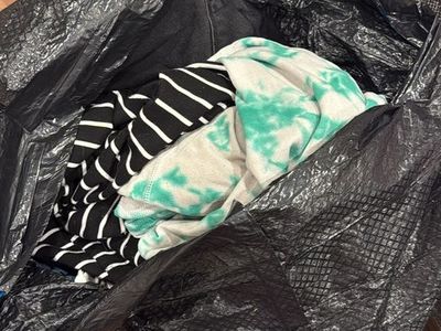 Bags of women’s clothes