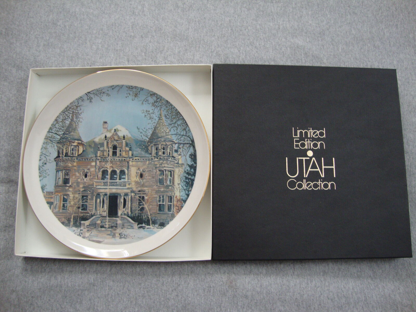 Utah Collector Plate Governors KEARNS MANSION 1979 10" Ceramic- Original BOX