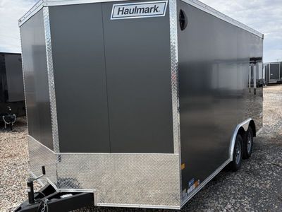 8.5x16 Haulmark Transport Enclosed Cargo Trailer - 7'0" Interior - 7K GVWR - .080 PolyCor, 2 Tone Color, Dovetail