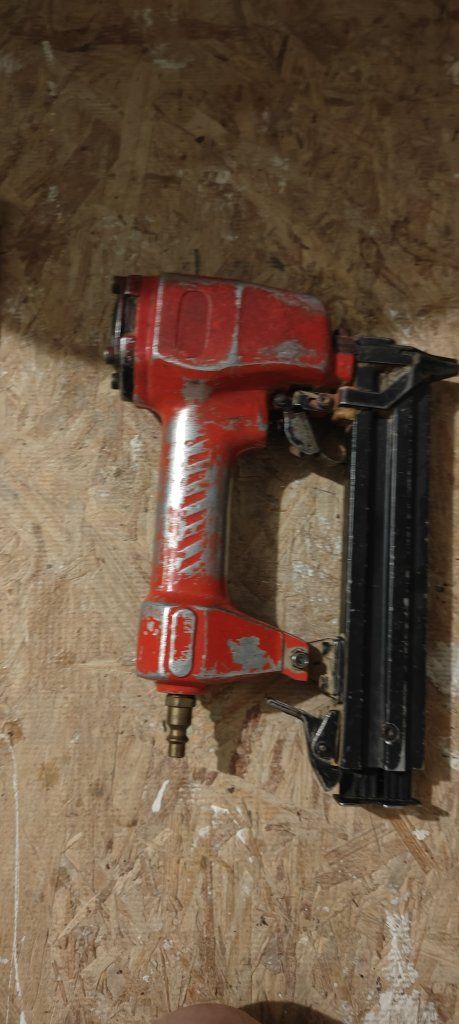 Pneumatic Brad Nailer - Used Red Framing and Trim Tool