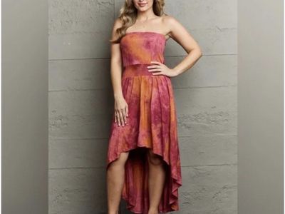Ninexis In The Mix Sleeveless Tube High Low orange