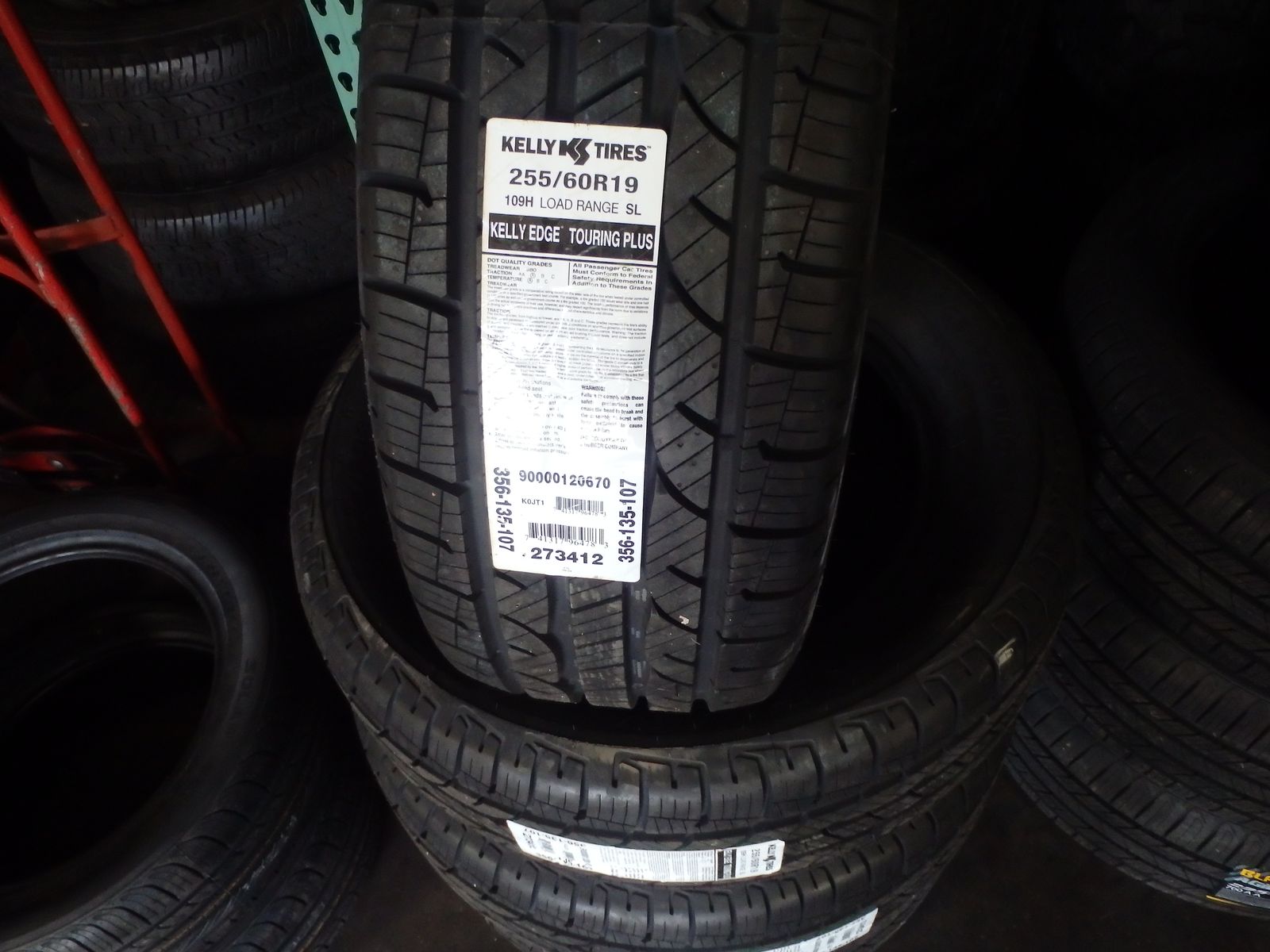 255/60R19 KELLY EDGE TOURING PLUS SET OF NEW TIRES