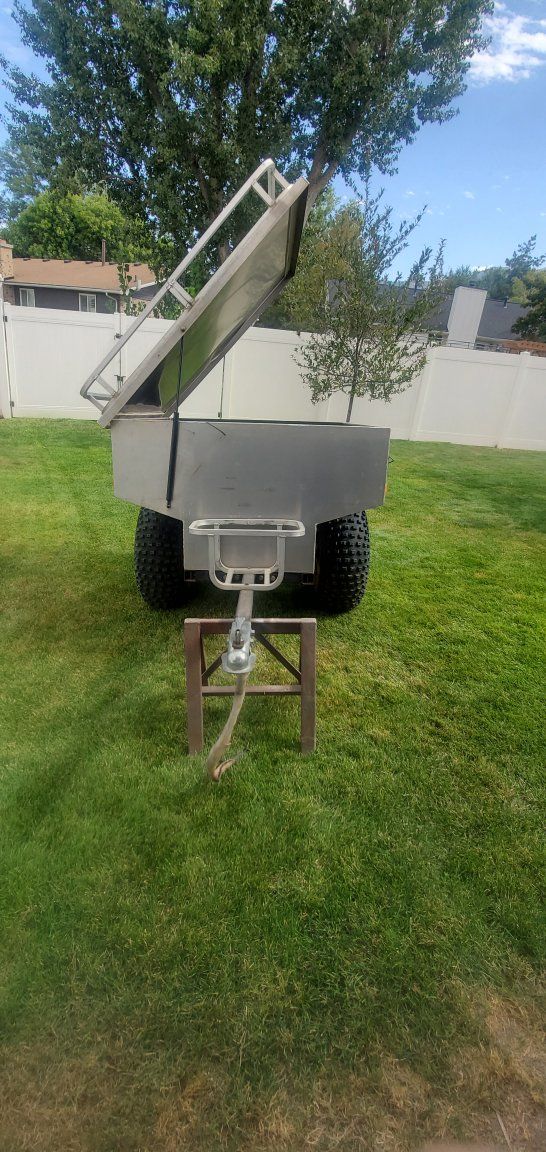 ATV Wagon by Bosski Utility Trailer with Lid and Rack Sold