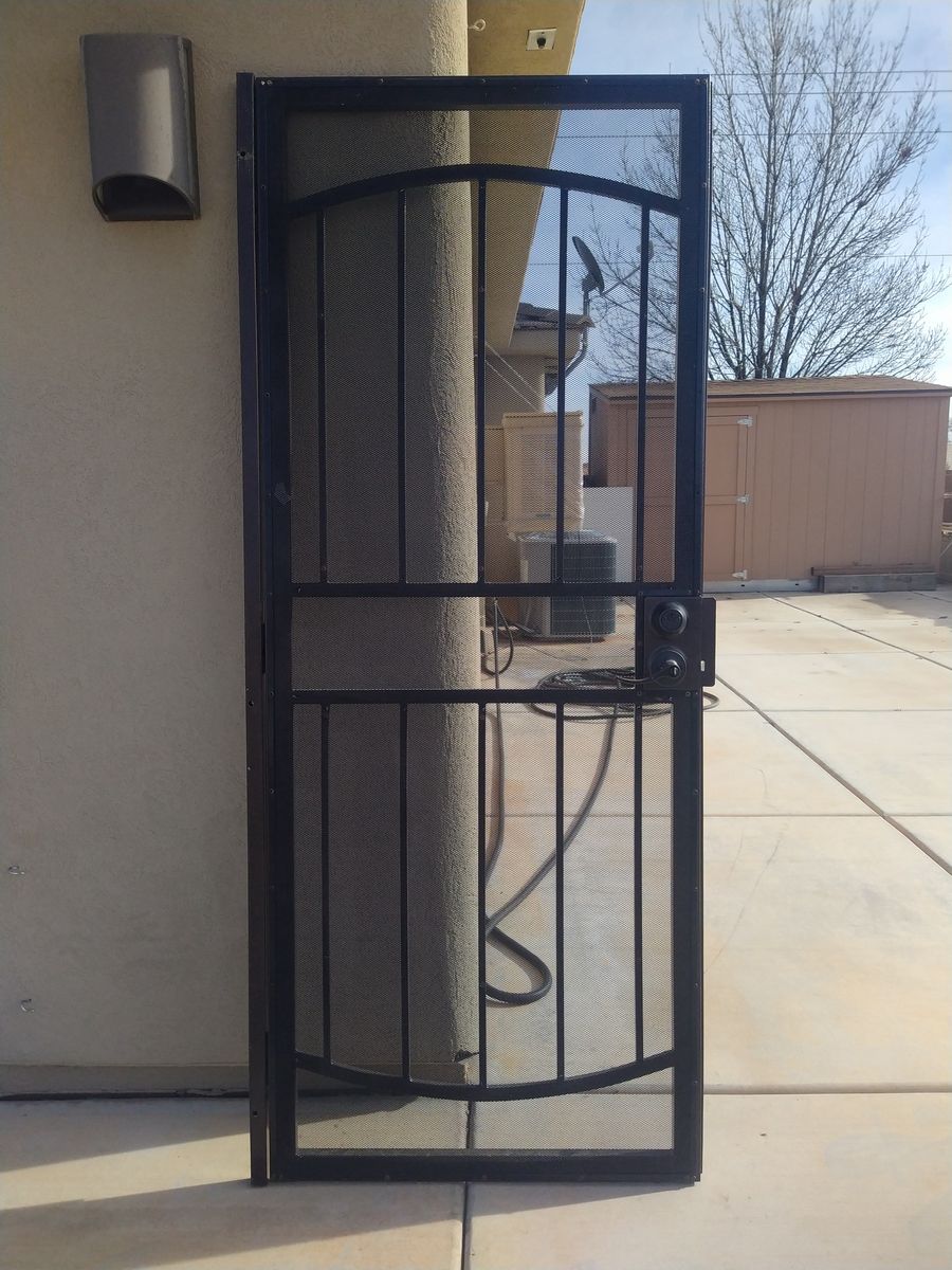 Bronze Security Door 32" x 80