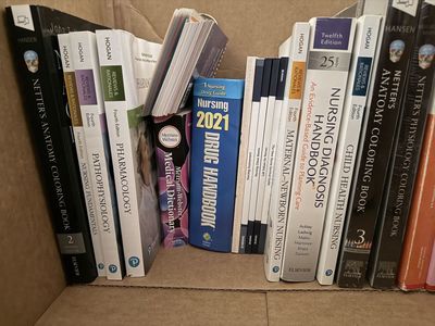 HUGE BOX of Nursing School Books