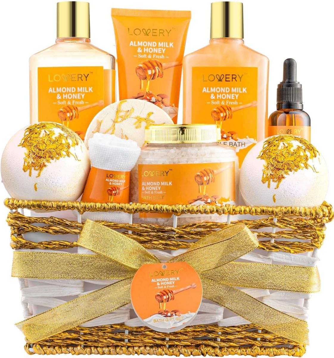 9 Piece Set of Home Spa Gift Baskets